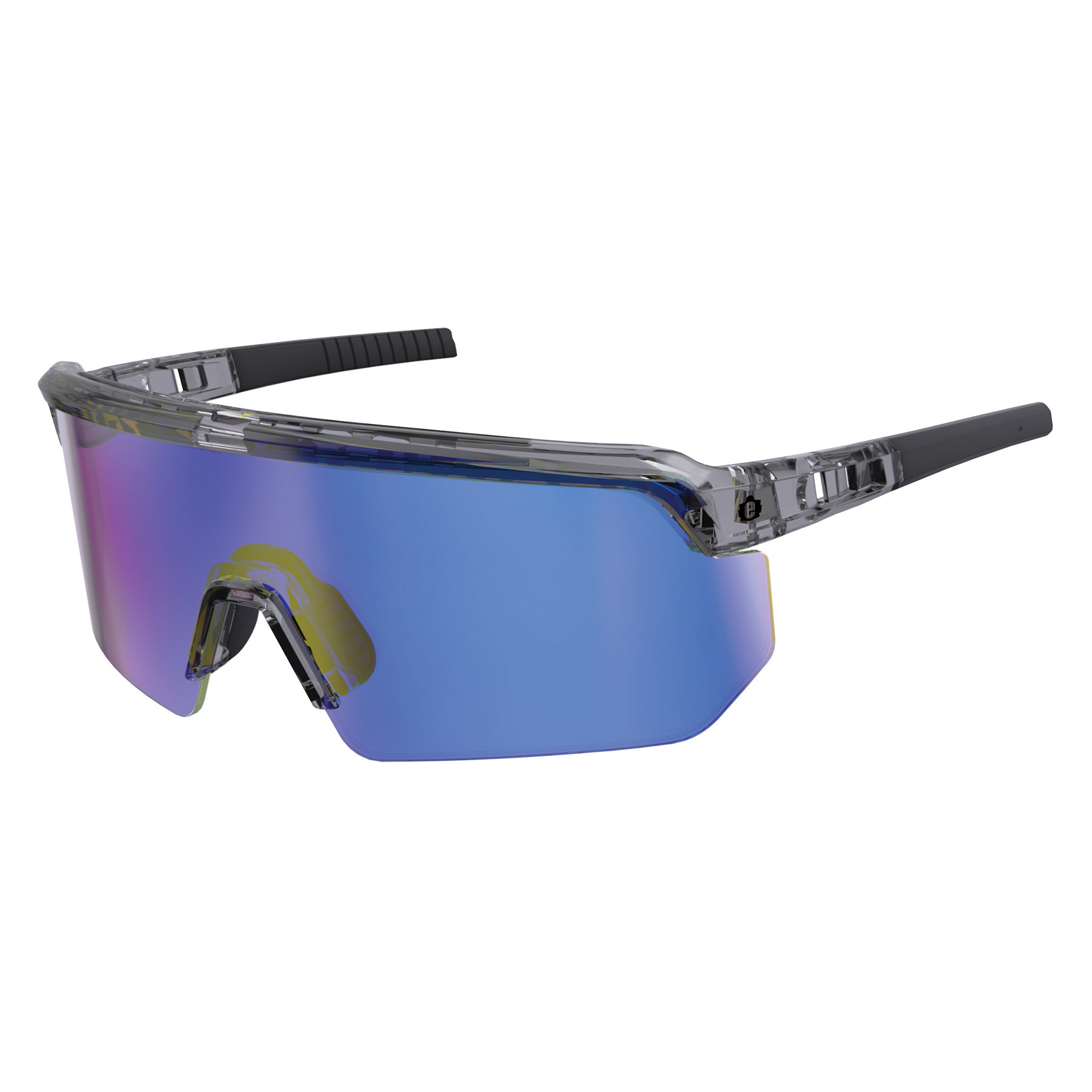 AEGIR CLEAR SMOKE FRAME BLUE MIRROR LENS - Safety Glasses